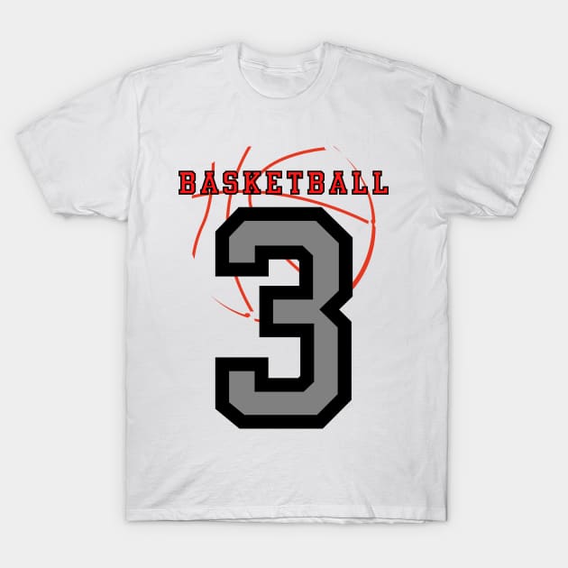 3 BASKETBALL T-Shirt by m.raadalkaissi@gmail.com